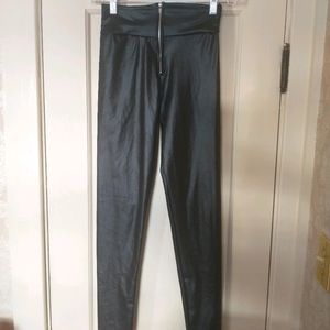 Shiny Zip Up Leggings